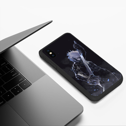 Чехол для iPhone XS Max матовый Metal Gear Rising - В дыму, цвет черный - фото 5