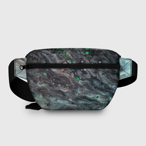 Поясная сумка 3D с принтом Каменные краски, вид сзади #1