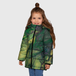 Зимняя куртка для девочек 3D Кислотные корни - фото 2