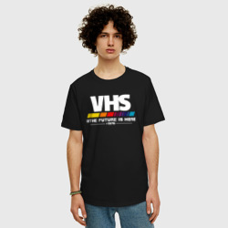 Мужская футболка хлопок Oversize VHS retro 1976 - фото 2