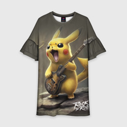 Детское платье 3D Pikachu rock