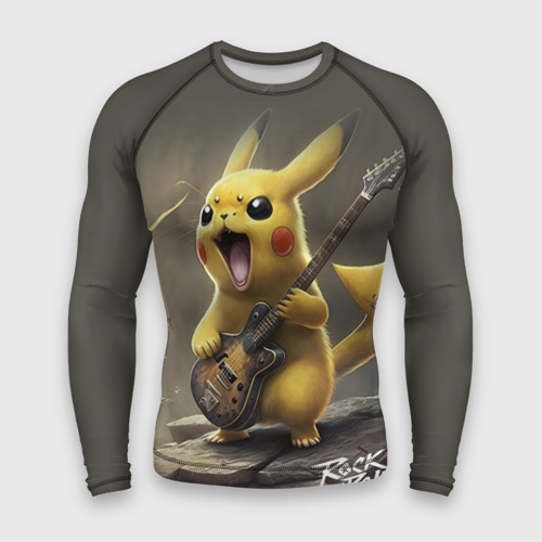 Мужской рашгард 3D Pikachu rock, цвет 3D печать