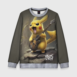 Детский свитшот 3D Pikachu rock