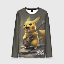 Мужской лонгслив 3D Pikachu rock