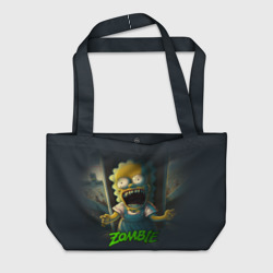 Пляжная сумка 3D Лиза Симпсон зомби