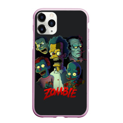 Чехол для iPhone 11 Pro Max матовый Simpsons zombie