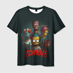 Мужская футболка 3D Zombie Simpsons