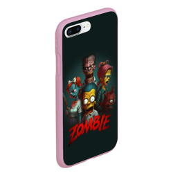 Чехол для iPhone 7Plus/8 Plus матовый Zombie Simpsons - фото 2