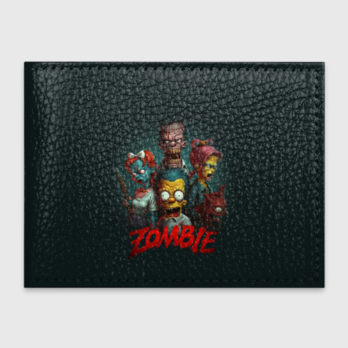 Обложка для студенческого билета Zombie Simpsons, цвет синий