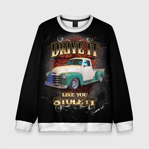 Детский свитшот 3D Пикап Chevrolet Thriftmaster, цвет 3D печать