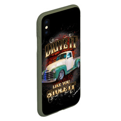 Чехол для iPhone XS Max матовый Пикап Chevrolet Thriftmaster - фото 2