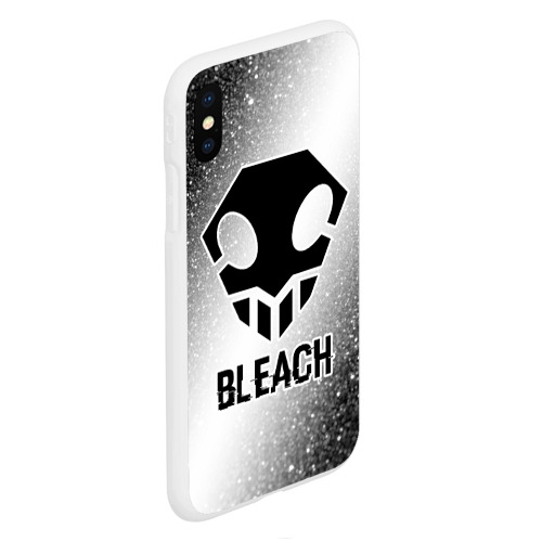 Чехол для iPhone XS Max матовый Bleach glitch на светлом фоне - фото 3