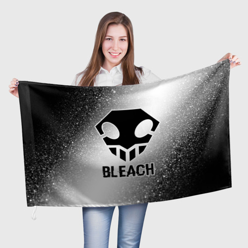 Флаг 3D Bleach glitch на светлом фоне
