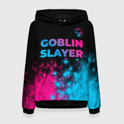 Женская толстовка 3D Goblin Slayer - neon gradient: символ сверху