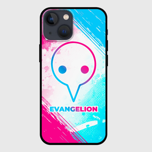 Чехол для iPhone 13 mini Evangelion neon gradient style