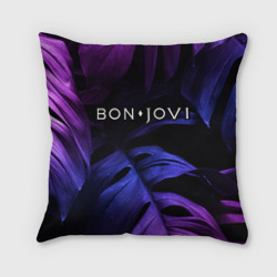 Подушка 3D Bon Jovi neon monstera