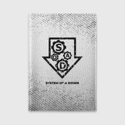 Обложка для автодокументов System of a Down с потертостями на светлом фоне