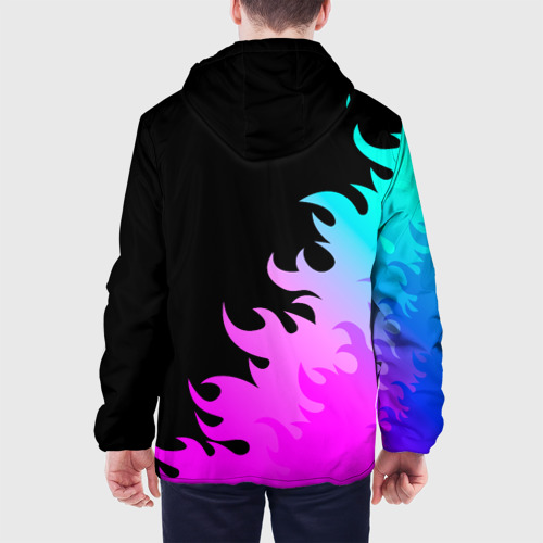 Мужская куртка 3D Sabaton неоновый огонь, цвет 3D печать - фото 5