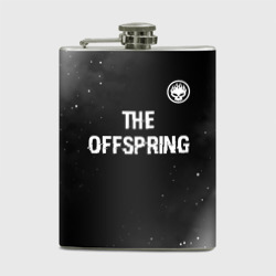 Фляга The Offspring glitch на темном фоне: символ сверху