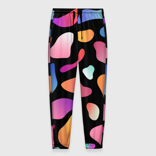Мужские брюки 3D с принтом Fashionable colorful pattern, вид спереди #2