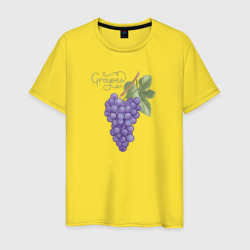 Мужская футболка хлопок Гроздь винограда
