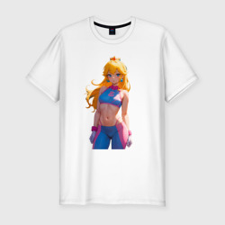 Мужская футболка хлопок Slim Принцесса Пичес - Марио