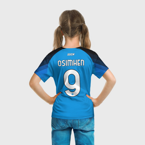 Детская футболка 3D Виктор Осимхен Наполи форма 22-23 домашняя, цвет 3D печать - фото 6