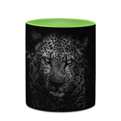 Кружка с полной запечаткой Чёрно-белый леопард - фото 2