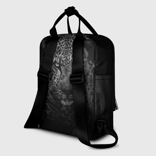 Женский рюкзак 3D Чёрно-белый леопард - фото 5