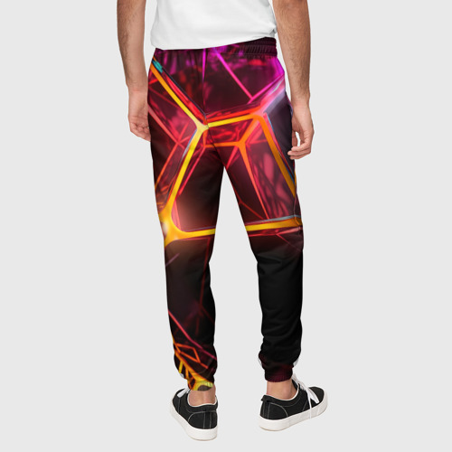 Мужские брюки 3D Неоновая конструкция, цвет 3D печать - фото 5
