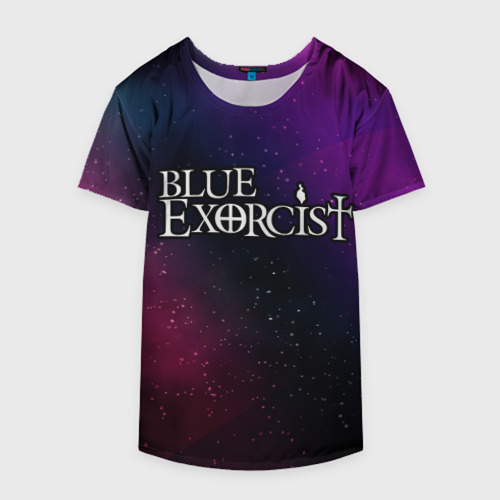 Накидка на куртку 3D Blue Exorcist gradient space, цвет 3D печать - фото 4