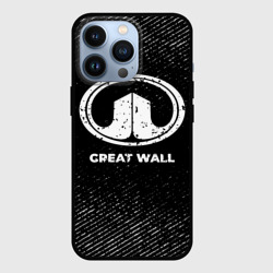 Чехол для iPhone 13 Pro Great Wall с потертостями на темном фоне