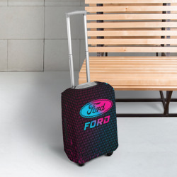 Чехол для чемодана 3D Ford - neon gradient - фото 2