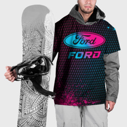 Накидка на куртку 3D Ford - neon gradient