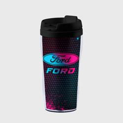 Термокружка-непроливайка Ford - neon gradient