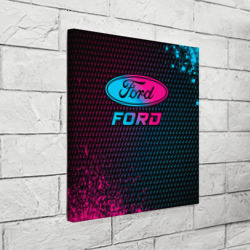 Холст квадратный Ford - neon gradient - фото 2