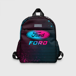 Детский рюкзак 3D Ford - neon gradient