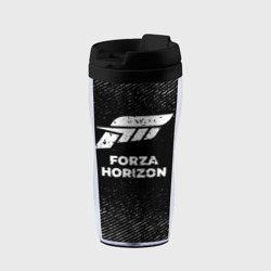 Термокружка-непроливайка Forza Horizon с потертостями на темном фоне