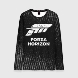 Мужской лонгслив 3D Forza Horizon с потертостями на темном фоне