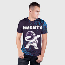 Мужская футболка 3D Slim Никита космонавт даб - фото 2
