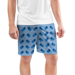 Мужские шорты спортивные Синяя консоль Тетрис - фото 2