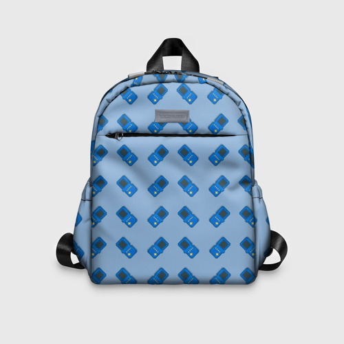 Детский рюкзак 3D Синяя консоль Тетрис