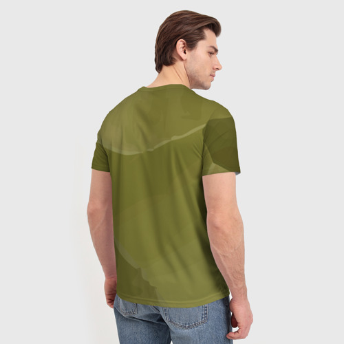 Мужская футболка 3D с принтом Важная дата, вид сзади #2