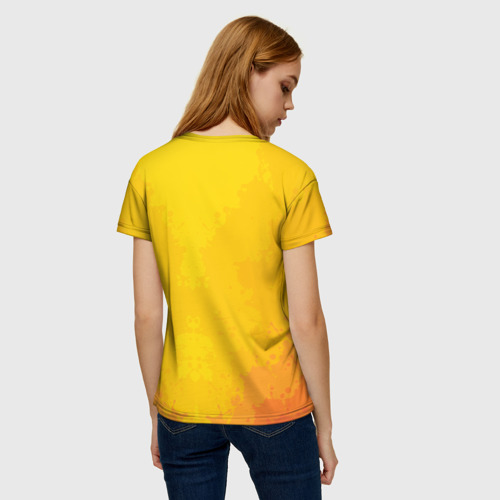 Женская футболка 3D с принтом Мистер Цыпа, вид сзади #2