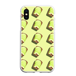 Чехол для iPhone XS Max матовый Бутерброд с авокадо
