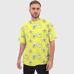 Мужская футболка oversize 3D Авокадо ягода - фото 2