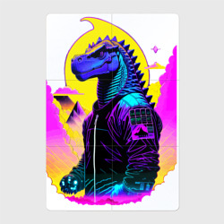 Магнитный плакат 2Х3 Cool dinosaur cyberpunk - neural network