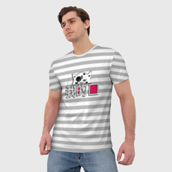 Мужская футболка 3D Коты-моя любовь - фото 2