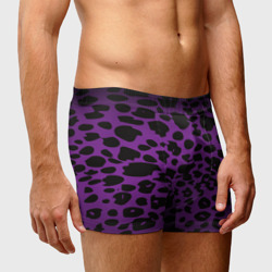 Мужские трусы 3D Фиолетовый леопард - фото 2