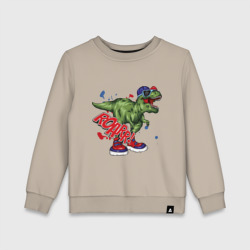 Детский свитшот хлопок Tyrannosaurus swag